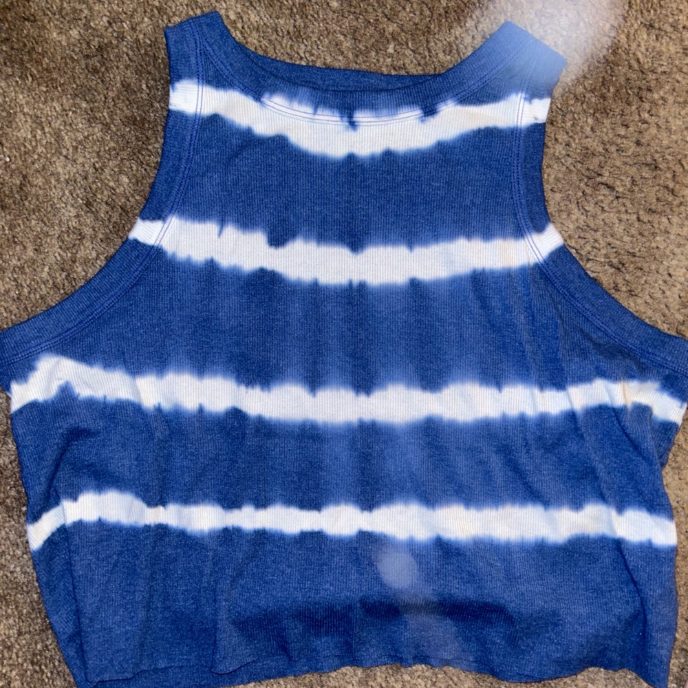Arizona | Blue & White Crop Top